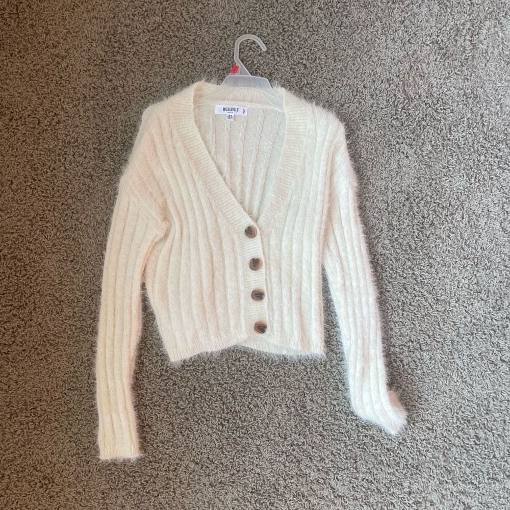 Missguided fleece jacket/sweater size US 2 petite